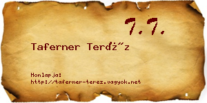 Taferner Teréz névjegykártya