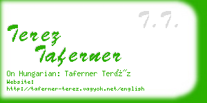 terez taferner business card